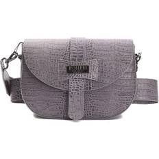 Pompei Donatella Gray Leather Crossbody Women's Bag