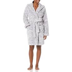 UGG Woman Aarti Robe In Fluff - Cloudy Grey Zebra