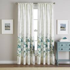 CHF Akvarell Blommig Flip Over Stång 160 cm Aqua