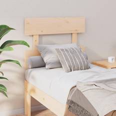 vidaXL Sengegærde 93,5 x 3 x 81 cm Massivt Fyrretræ Sengegavl