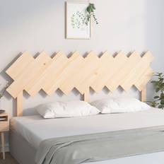 vidaXL Sengegærde 178 x 3 x 80,5 cm Massivt Fyrretræ Sengegavl