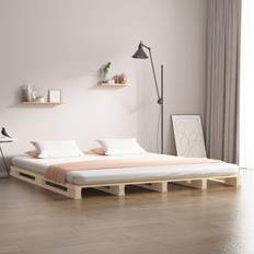 vidaXL Bed Frame 150x200 Solid Wood Pine 5FT