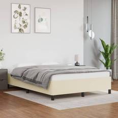 Senge & Madrasser vidaXL 140x200 kunstlæder cremefarvet Sengeramme
