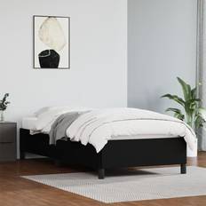 Lits et Matelas vidaXL Cadre de lit Noir 90x190 cm Similicuir