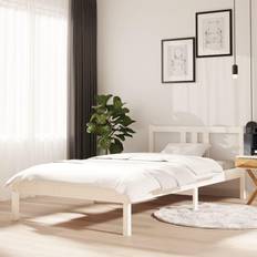 vidaXL Bed Frame White Sängram