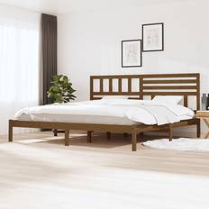 vidaXL Massivholzbett Honigbraun Kiefer Bettrahmen