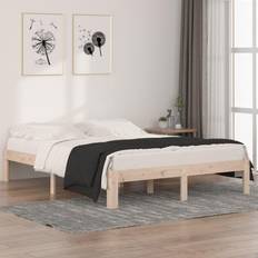 160cm Strutture letto vidaXL Giroletto In Legno Massello 150x200 cm King Size