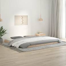 Beds & Mattresses vidaXL Bed Frame 200 x 200 cm Solid Wood Pine