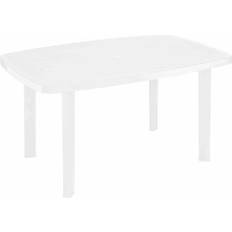 White Resin Side Table 72 x 137 x 85 cm