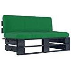 Verde Divani Modulari vidaXL Garten-Paletten-Mittelsofa Modulsofa