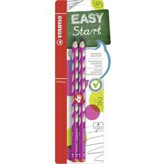 Stabilo B-51504-10 Easygraph B Right Handed Handwriting Pencil Pink (Pack of 2)