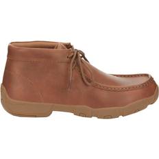 Sneakers Justin Mens Cappie Leather Shoes Tan Tan