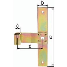 Cintas aislantes Fensterl.-Mittelb.B.75 mm, L.200 x 30 mm STA Galv.Gelb Verz.ger.GAH