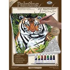 Silver Painting Accessories Royal Langnickel Paint By Number Kits Tiger In Hiding