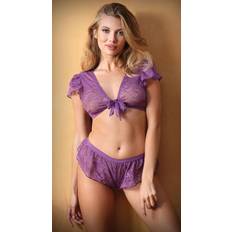 Fantasy Sweetest Taboo Crop Top Set Amethyst Purple, Size M/L Yandy.com Amethyst Purple M/L