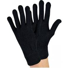 Elastane/Lycra/Spandex - Women Mittens Sock Snob Knitted Magic Thermal Wool Gloves - Black