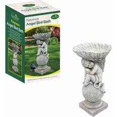Gardenkraft Angel & Shell Bird Bath Garden Ornaments