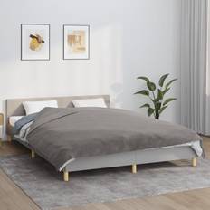 Coperte ponderate vidaXL Con Copertura Grigia 200x225 cm 9 kg Tessuto Coperta ponderata Grigio