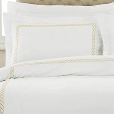 Gold Pillow Cases Paoletti Paoletti Cleopatra 200 Thread Count Pillow Case White, Gold (76x51cm)