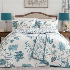 Turquoise Duvet Covers Samira Floral Print Duvet Cover Turquoise