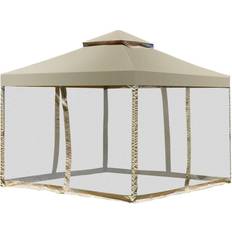 Costway Pavilions & Accessories Costway 2-Tier 10 x10 Gazebo Canopy Shelter Awning