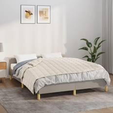 Coperte ponderate vidaXL Crema Chiaro 138x200 cm 10 kg Tessuto Cod MXL 71023 Coperta ponderata Bianco, Beige