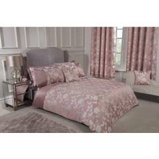 Emma Barclay Butterfly Meadow Floral Jacquard Duvet Cover Pink, Beige