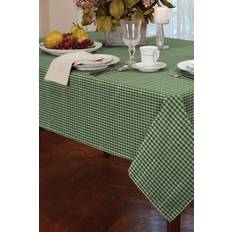 Cheap Tablecloths Gingham Check 152cm Tablecloth Green