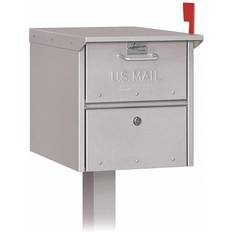 Silver Letterboxes & Posts Salsbury Industries Roadside Mailbox Silver 4325SLV