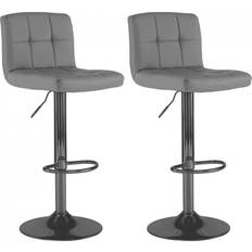 Neo Cuban Dark Grey Bar Stool 107cm 2pcs