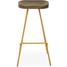 Gold Bar Stools Premier Housewares District Elm Bar Stool