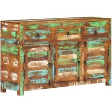 Marron Armoires vidaXL 110x30x65 cm Bois Massif de Récupération Buffet