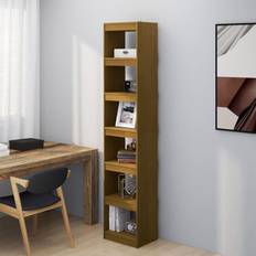 Furu Bokhyller vidaXL honey brown, Pinewood Cabinet/Room Divider Bokhylle