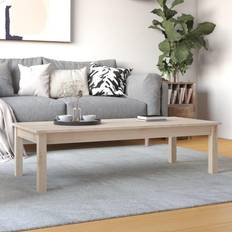 vidaXL Brown, 110 Solid Pine Sofabord