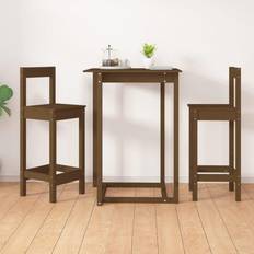 vidaXL 2 Pine Kitchen Chair 2pcs