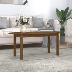 vidaXL Da Salotto Ambra 110 x 55 x 45 cm Legno Massello di Pino Tavolino