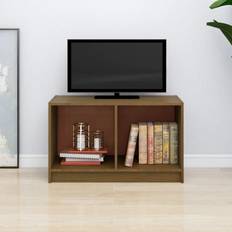 Marron Meubles TV vidaXL Bois De Pin Massif 70 x 33 x 42 cm Meuble TV