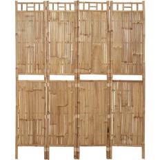 Brune Romavdelere vidaXL 4-Panel Bamboo Romavdeler