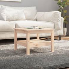 Rektangulära - Tall / Furu Soffbord vidaXL 55x55x40 massivt furu Soffbord