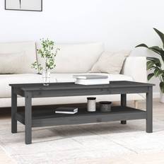 Pines Coffee Tables vidaXL Grey, 110 Pine Coffee Table