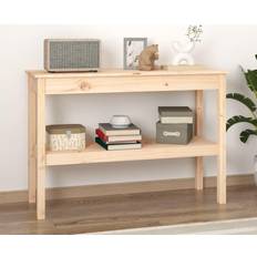 vidaXL 110 x 40 x 75 cm Massivt Fyrretræ Konsolbord