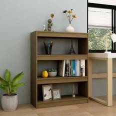 Pines Book Shelves vidaXL honey brown, 100 Cabinet/Room Book Shelf