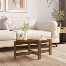 Brun - Tall / Furu Soffbord vidaXL honungsbrun 87x48x35 Soffbord