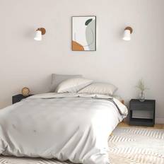 vidaXL Cabinets 2 Pinewood Bedside Table