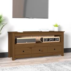 vidaXL Cabinet Honey TV Bench