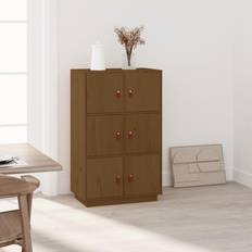 vidaXL Buffet Haut Marron Miel 67 x 40 x 108.5 cm Armoire