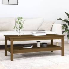 vidaXL Honey brown, 110 Coffee Table