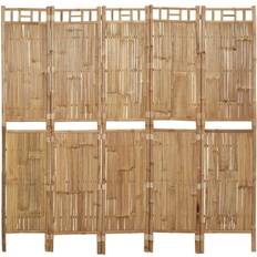 vidaXL 5-Panel Bamboo Room Divider