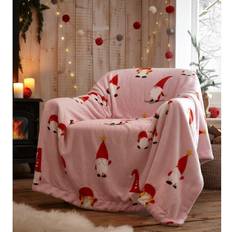 Textiles Portfolio Home Gonks Christmas Throw Blankets Pink