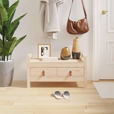 VidaXL Siddebænke vidaXL Entrébænk 80 x 40 x 43 cm Massivt Fyrretræ Siddebænk